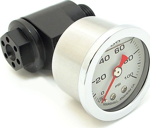 Honda CB750F CB750K joker machine oil pressure gauge assembly black mount and silver gauge