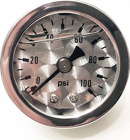 Oil Pressure Gauge Assembly ~ Metal Machined Face Plate - VintageCB750