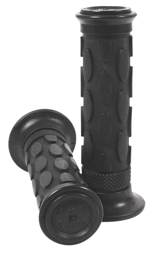 Black oval pattern gel grips for 7 8 inch motorcycle handlebars