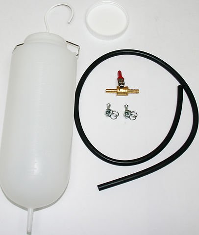 Universal motorcycle portable auxiliary fuel tank tool