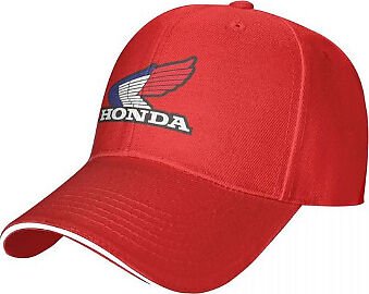Red Honda logo hat vintage motorcycle hat