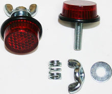 Charger l&#39;image dans la galerie, Red Reflective Licence Plate Bolts (Pk/2) - VintageCB750