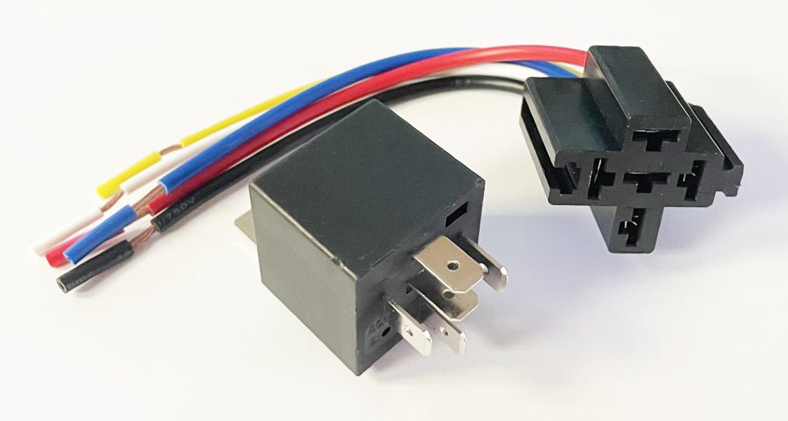 Universal motorcycle relay with base 5 pin 12V 40AMP.