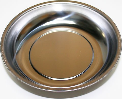 Universal motorcycle round magnetic parts dish