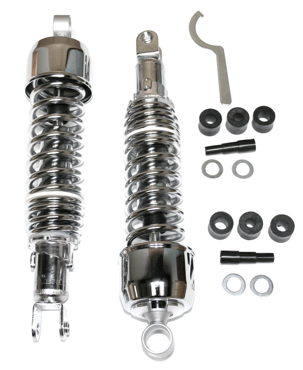 Aperçu 3D de Honda CB Stock Length Shock Absorber Set ~ Chrome 335mm