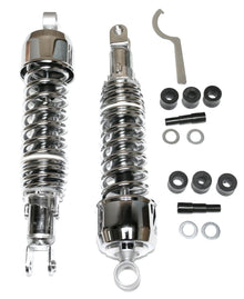 Charger l'image dans la galerie, Honda CB chrome 335mm shock absorber set side detail