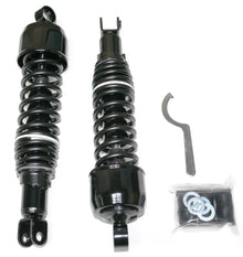 Load image into Gallery viewer, Honda CB black 335mm shock absorber set side detail