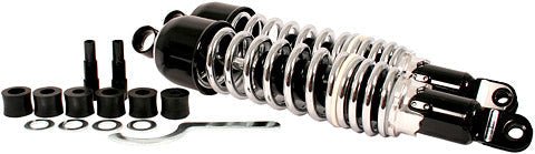 Honda CB black and chrome 335mm stock length shock absorber set