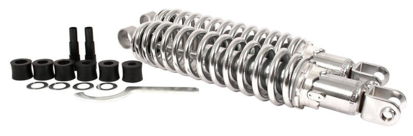 Honda CB chrome 335mm shock absorber set side detail