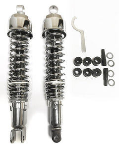 1979-82 Honda CB750 DOHC Stock Length Shock Absorber Set ~ Chrome 365mm