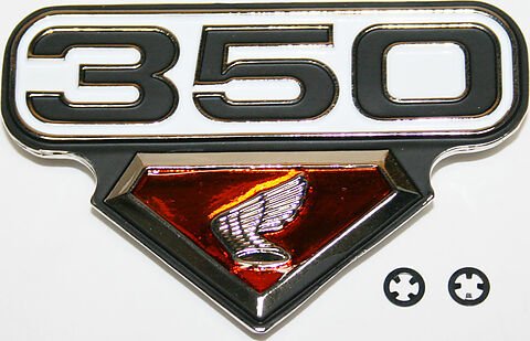 Honda CB350G CL350K5 side cover emblem left side 87126-455-000