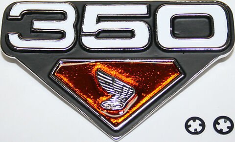 Honda CB350K CL350K4 side cover emblem right side 87125-344-671