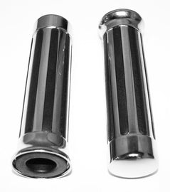 Slotted Buffalo Chrome Grips - VintageCB750