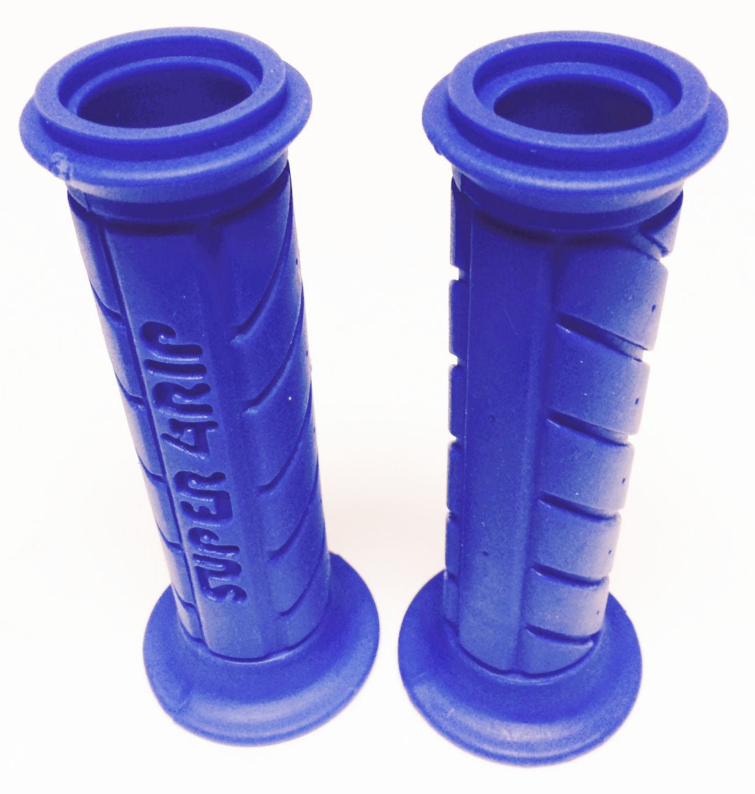 Blue super grips for 7 8 inch motorcycle handlebars