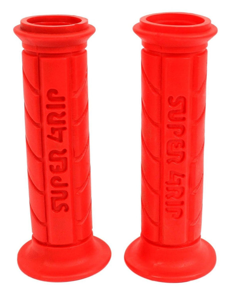 Red super grips for 7 8 inch motorcycle handlebars