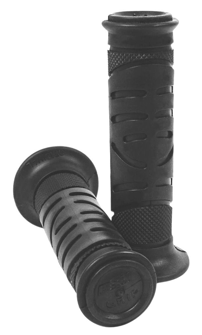 Black superbike gel grips for 7 8 inch motorcycle handlebars