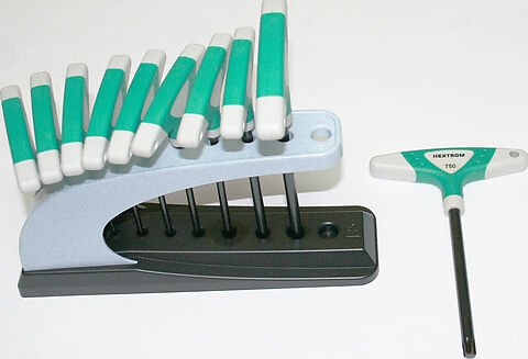 Universal motorcycle t handle torx key set