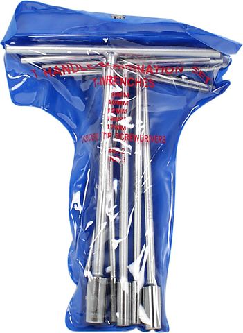 Universal motorcycle t handle wrench set