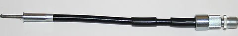 Universal motorcycle tach speedo cable extension +8 in.