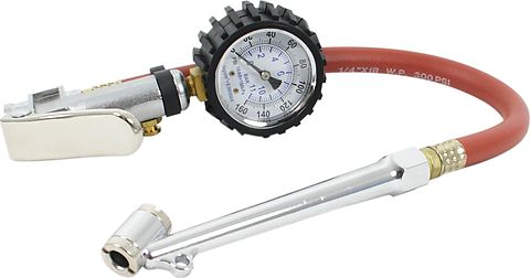 Universal motorcycle tire inflator