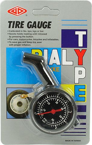 Universal motorcycle tire pressure gauge