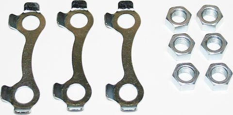 Honda CB750 CB550 CB500 tongued front disk rotor washer and nut set