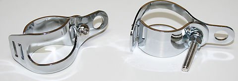 Universal motorcycle turn signal light mount bracket holder set