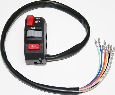 Universal motorcycle bar switch assembly left (clutch) side