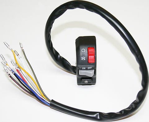 Universal motorcycle bar switch assembly right (brake) side