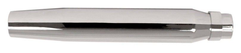 Universal motorcycle chrome tapered muffler 15 in. 1-3 4 in.