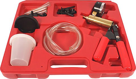Universal motorcycle vacuum brake bleeder tool