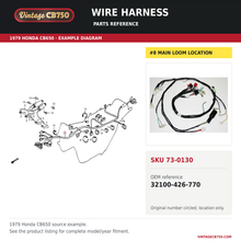 Load image into Gallery viewer, Honda CB650 wire harness 32100-426-770 — OEM fiche location reference