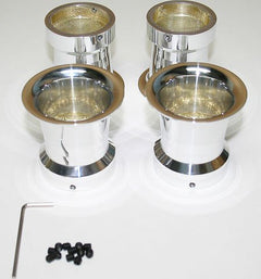 Honda CB Chrome Velocity Stack Set/4 ~ 39mm ID