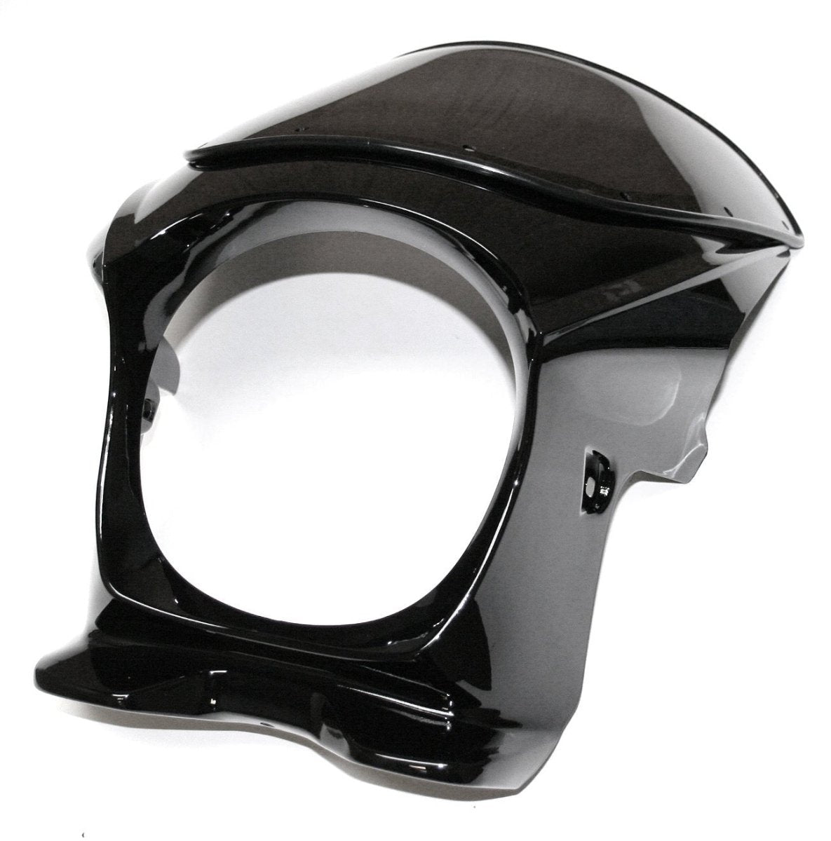Universal venom cafe racer fairing gloss black with smoked shield
