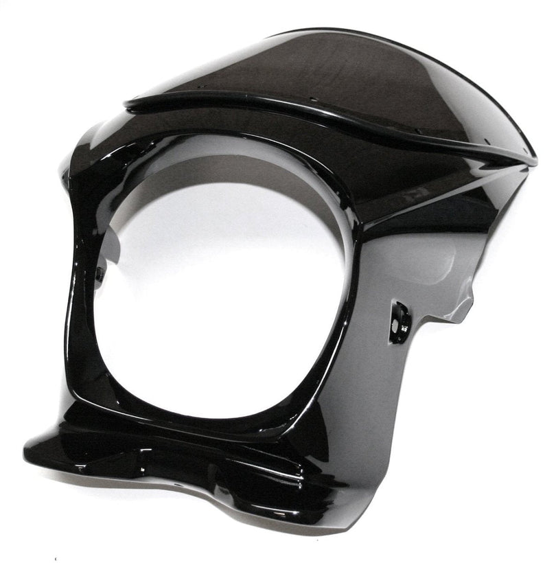 Universal venom cafe racer fairing gloss black with smoked shield