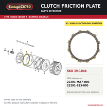 Load image into Gallery viewer, Clutch friction plate parts fiche diagram, SKU 39-1046