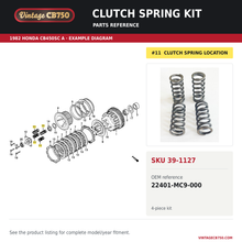 Load image into Gallery viewer, Clutch spring kit parts fiche diagram, SKU 39-1127, highlighted reference 11