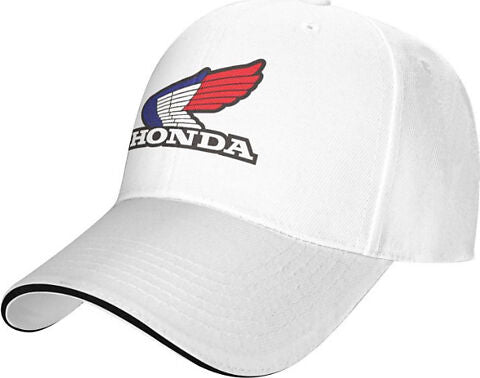 White Honda logo hat vintage motorcycle hat