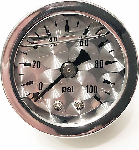 Oil Pressure Gauge Assembly ~ Metal Machined Face Plate