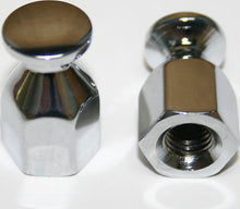 Load image into Gallery viewer, Chrome Bungee Nut Set/2 ~ 8mm x 1.25mm