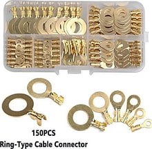 Charger l&#39;image dans la galerie, 150 Pc Ring Type Terminal Crimp Set with Plastic Case