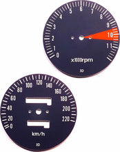 Load image into Gallery viewer, CB750F 1977 Speedo &amp; Tachometer Face Plate Set ~ KM/H