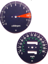 Load image into Gallery viewer, CB750F 1977 Speedo &amp; Tachometer Face Plate Set ~ MPH