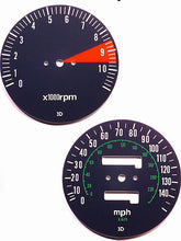 Load image into Gallery viewer, CB750K 1977 Speedo &amp; Tachometer Face Plate Set ~ MPH