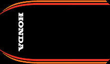 Charger l&#39;image dans la galerie, CB750F 1980 Tail Section Stripe Decal Set ~ Black Model