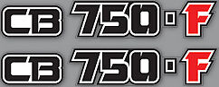 CB750F 1979 Side Panel Logo Decal Set