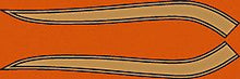 Load image into Gallery viewer, CB750K 1960-70 Gas Tank Stripe Decals ~ Gold Stripes