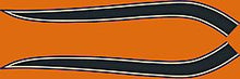 Load image into Gallery viewer, CB750K 1972 Gas Tank Stripe Decals ~ Black Stripes