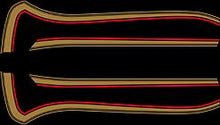 Charger l&#39;image dans la galerie, CB750K 1978 Gas Tank Stripe Decals ~ Gold/Red Stripes