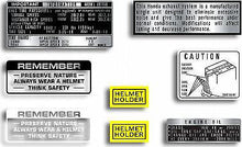 Charger l&#39;image dans la galerie, CB750K 1971-72 ~ Warning and Service Label Set